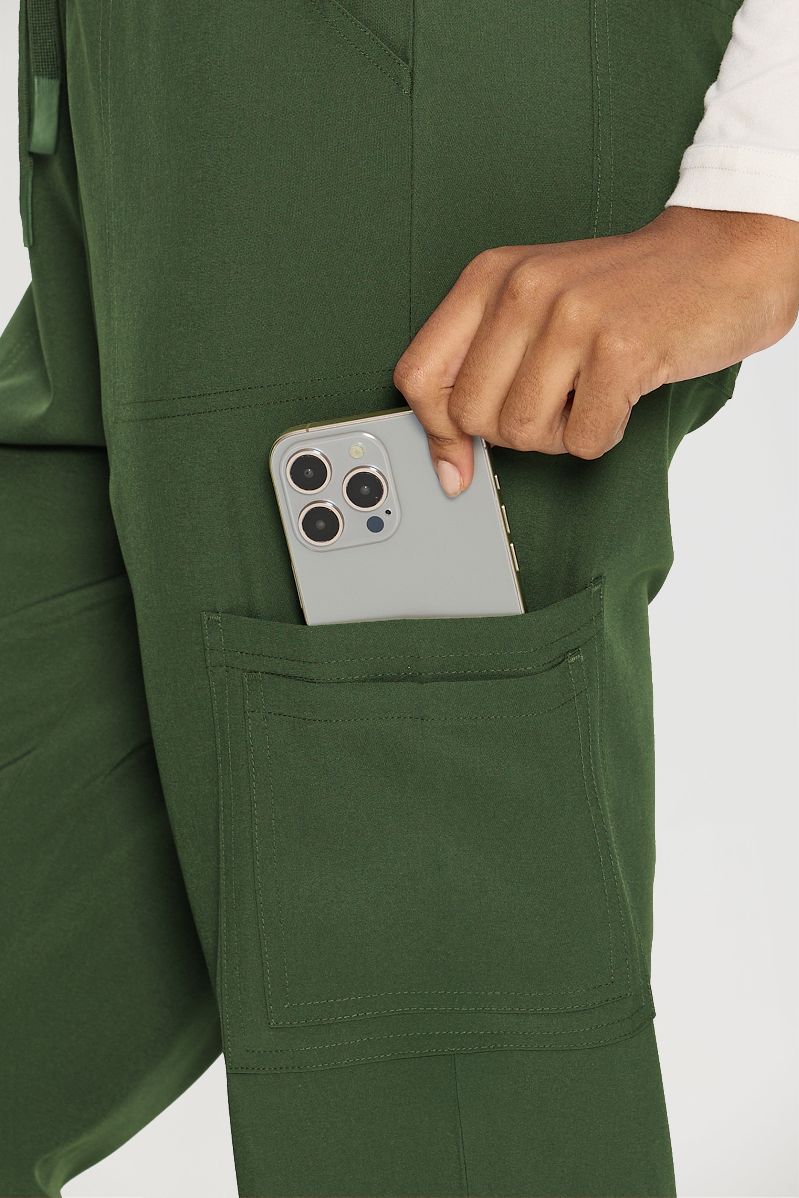 Scrubs for Women, V-Neck Scrubs Top & Cargo Pants with 12 Pockets, Yoga Waistband, 4 Way Stretch