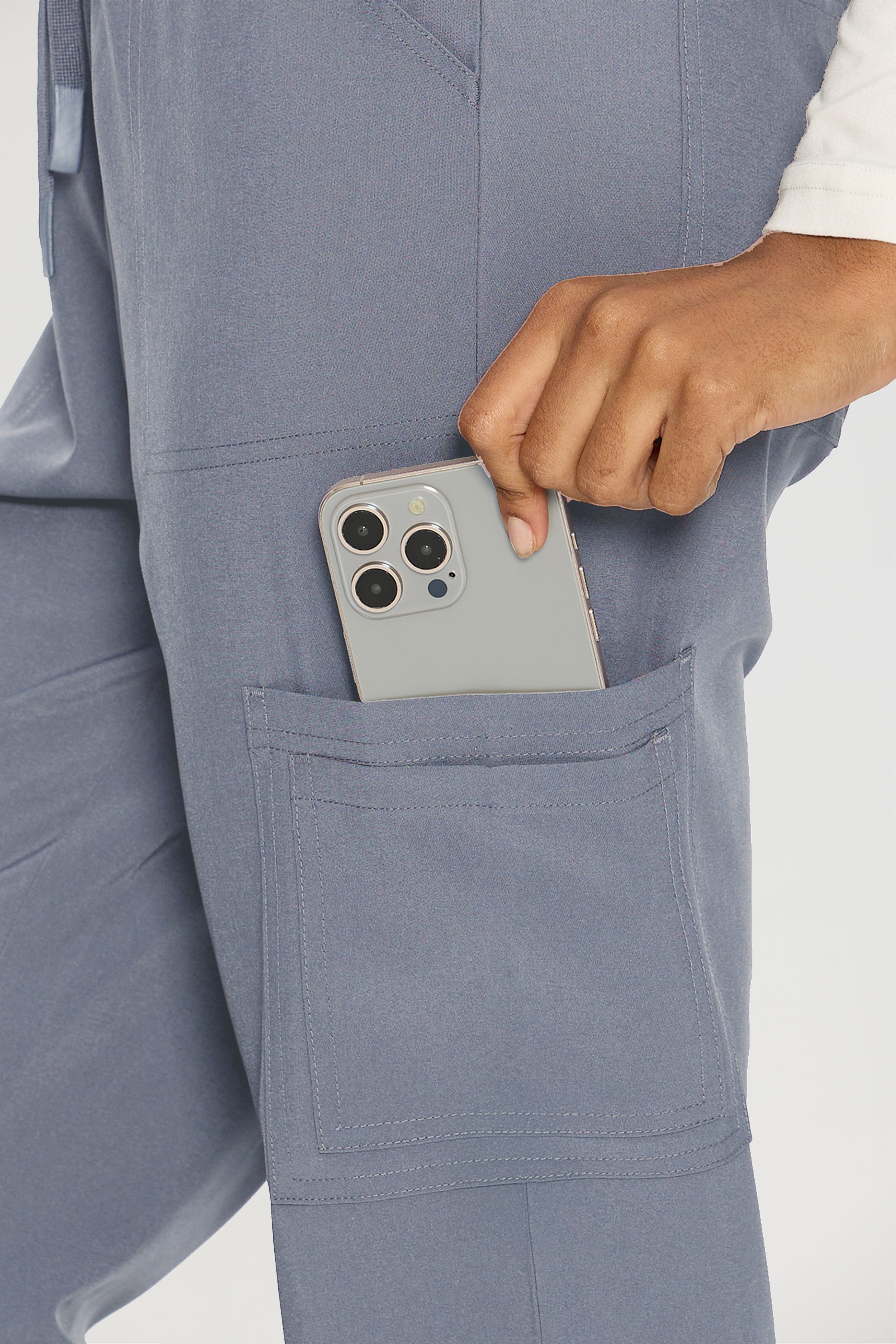 Scrubs for Women, V-Neck Scrubs Top & Cargo Pants with 12 Pockets, Yoga Waistband, 4 Way Stretch