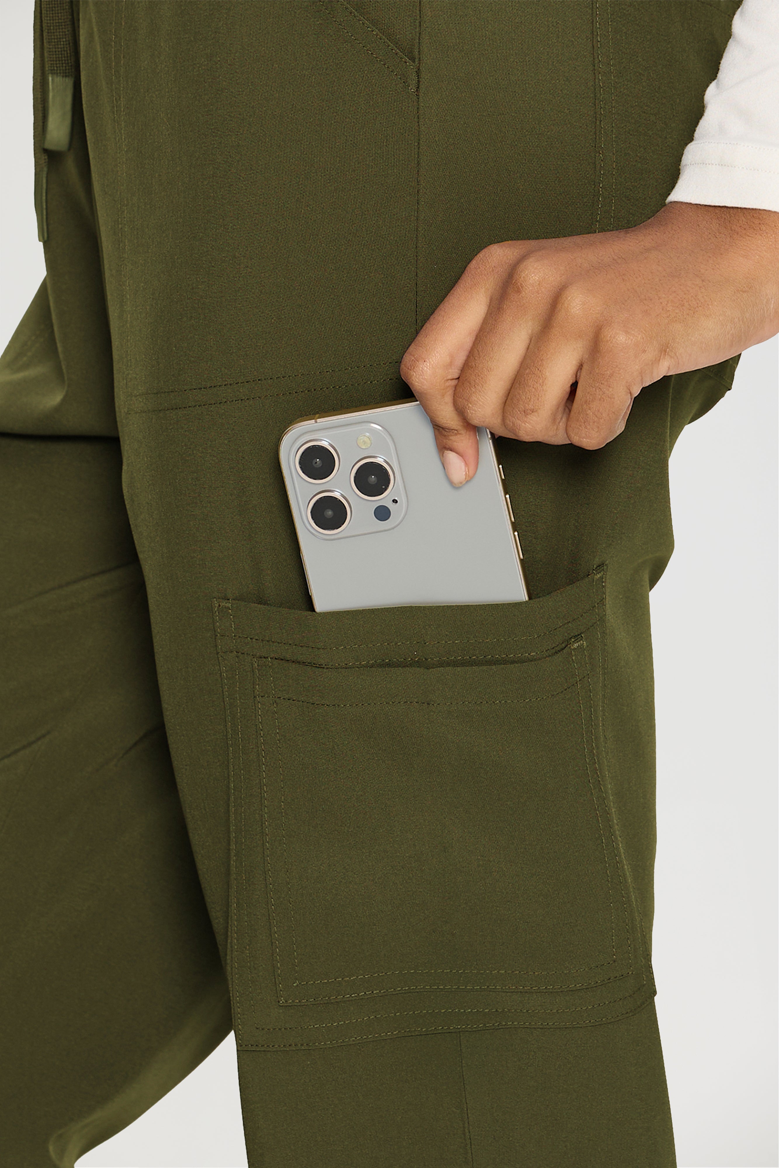 Scrubs for Women, V-Neck Scrubs Top & Cargo Pants with 12 Pockets, Yoga Waistband, 4 Way Stretch