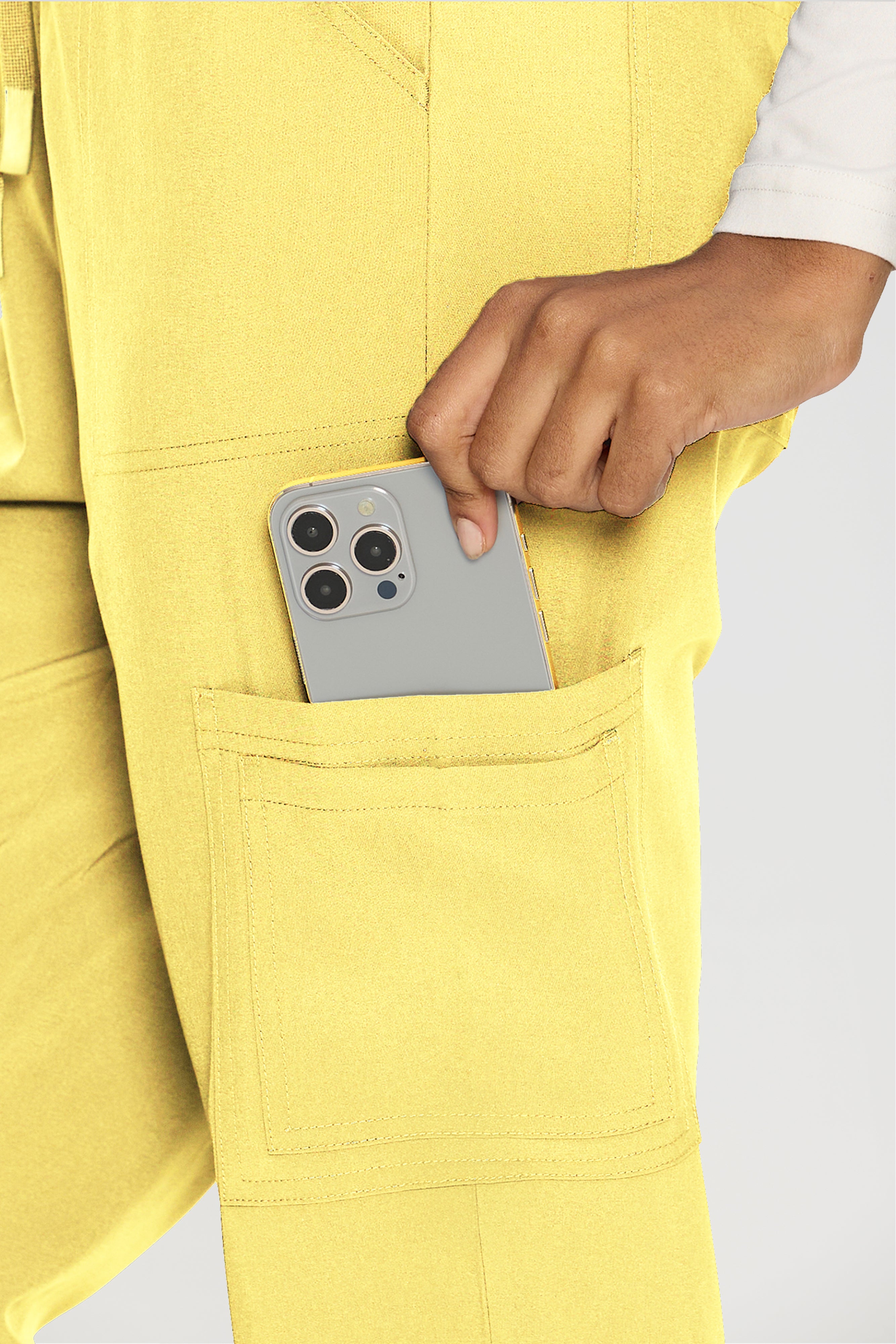 Scrubs for Women, V-Neck Scrubs Top & Cargo Pants with 12 Pockets, Yoga Waistband, 4 Way Stretch