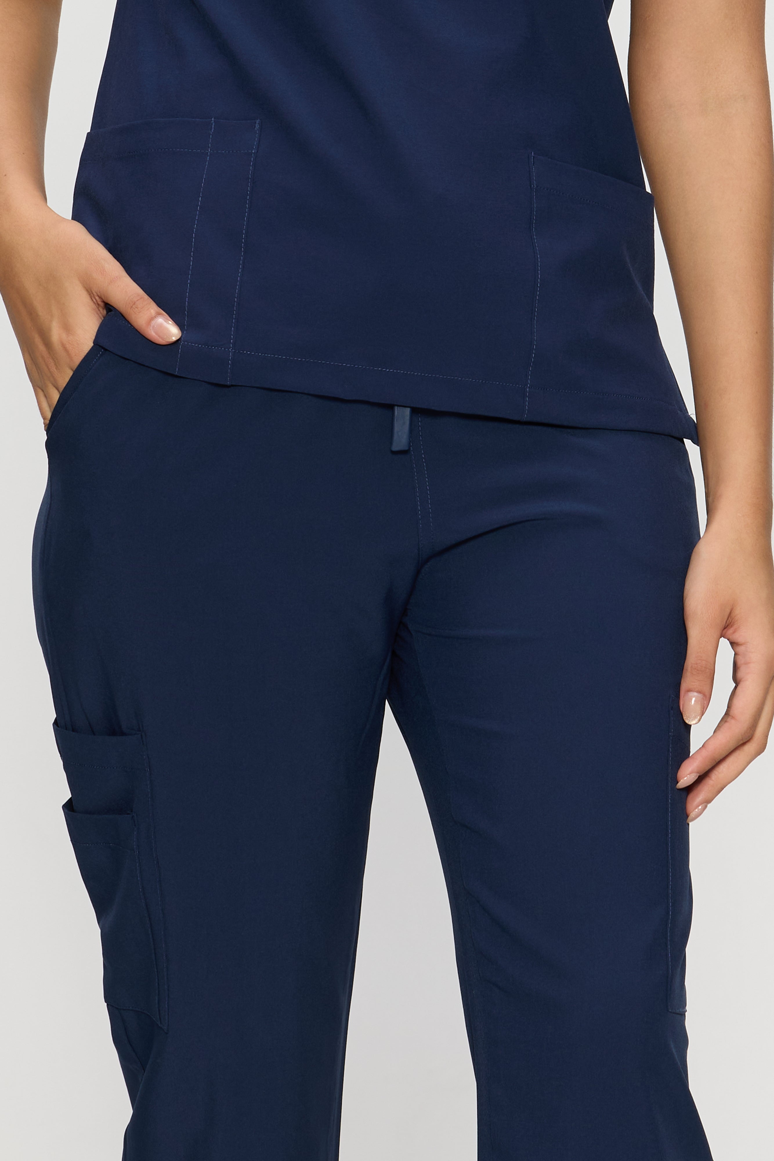 Scrubs for Women Set, Medical Women Scrubs, V-Neck Top and Straight Leg Pants with 11 Pockets (Relaxed Fit)