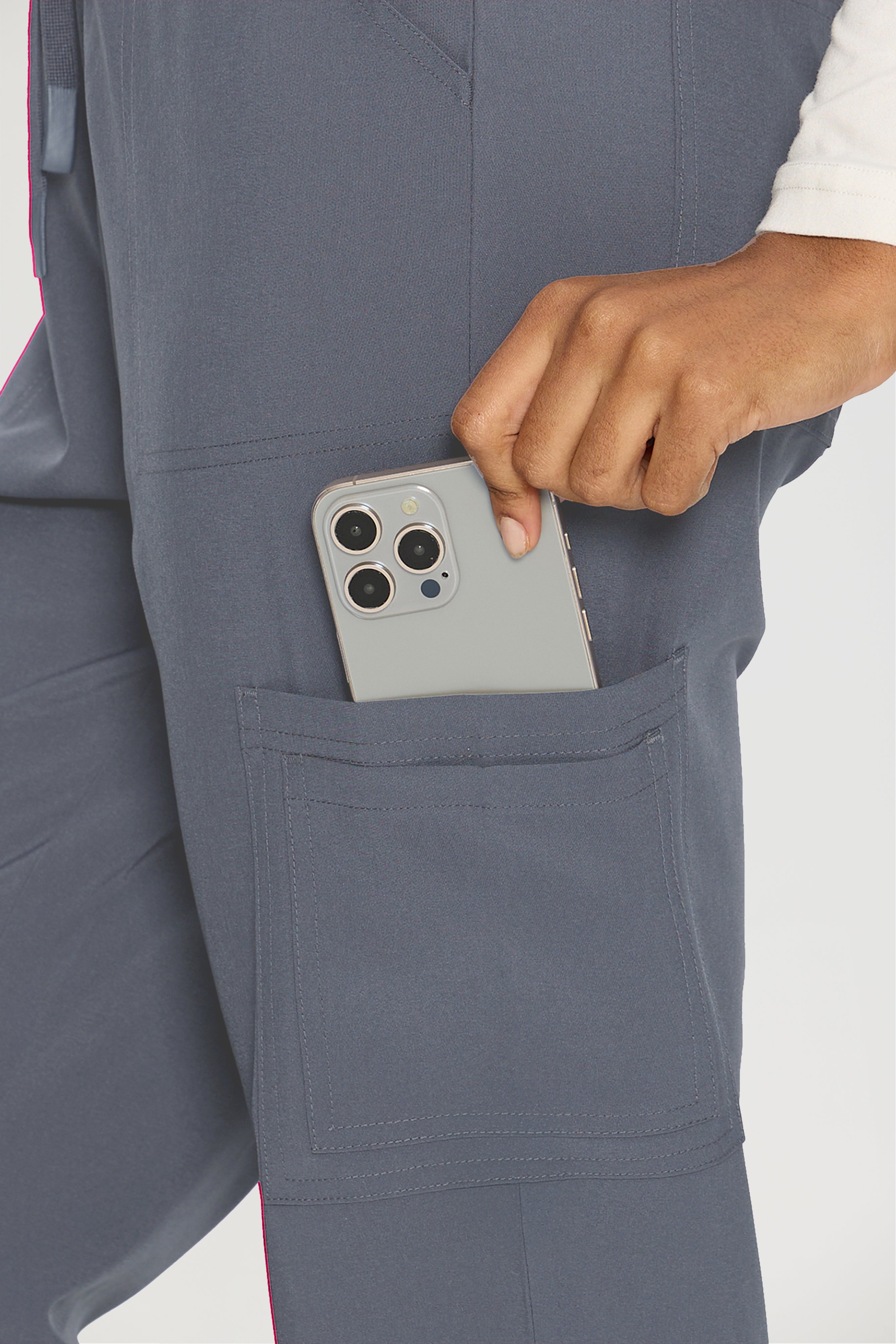 Scrubs for Women, V-Neck Scrubs Top & Cargo Pants with 12 Pockets, Yoga Waistband, 4 Way Stretch