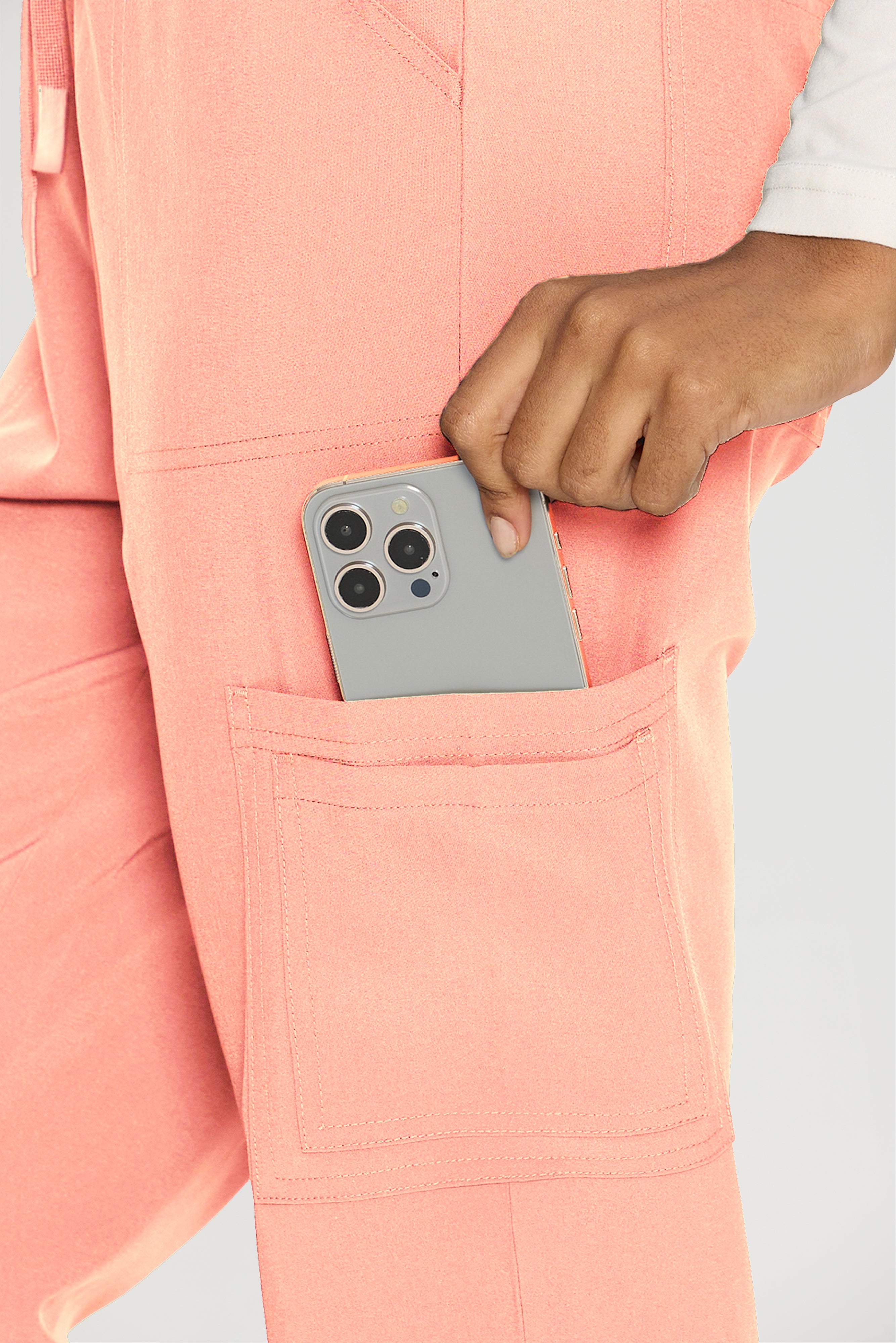 Scrubs for Women, V-Neck Scrubs Top & Cargo Pants with 12 Pockets, Yoga Waistband, 4 Way Stretch