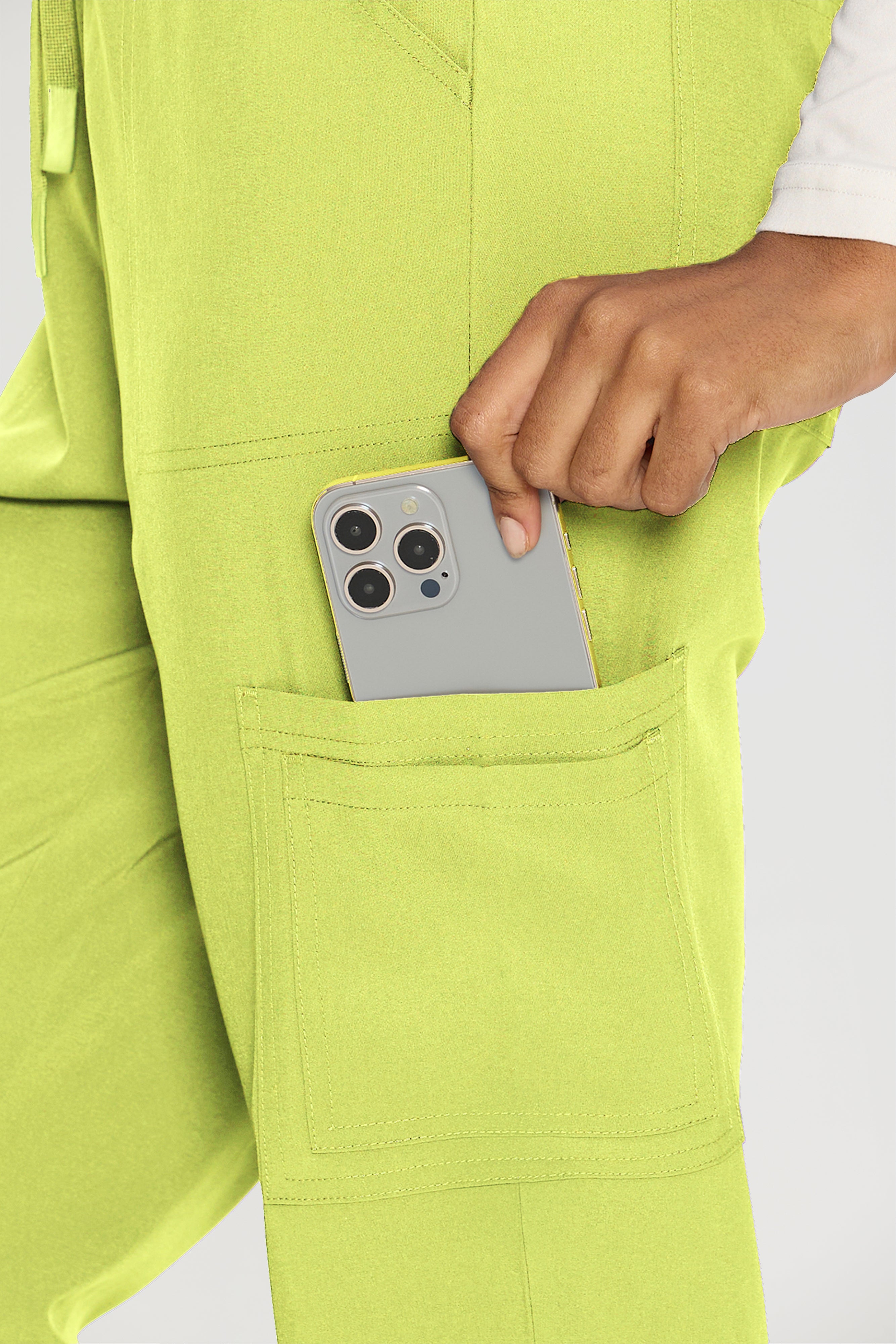 Scrubs for Women, V-Neck Scrubs Top & Cargo Pants with 12 Pockets, Yoga Waistband, 4 Way Stretch