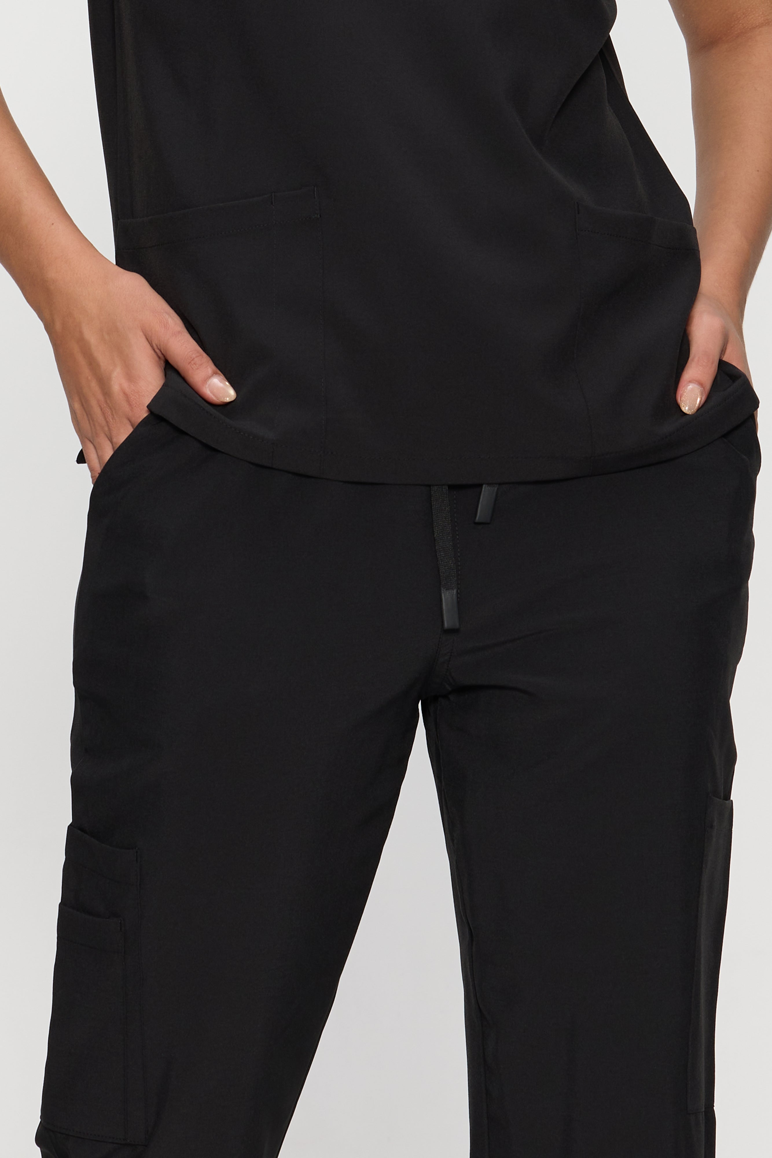 Scrubs for Women Set, Medical Women Scrubs, V-Neck Top and Straight Leg Pants with 11 Pockets (Relaxed Fit)